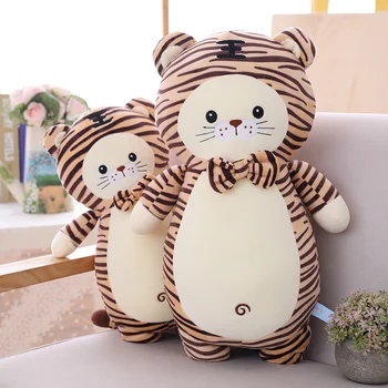 Naujas Soft Iškamšos Tigras Pliušiniai Žaislai Pagalvę Mielas Animacinių Filmų Gyvūnų Didelis Tigras Kawaii Lėlės Žemyn Medvilnės Mergina Žaislai Vaikams